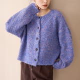 COBALT | ブークレ 2way ミックスニットカーディガン 【Youtube紹介アイテム】 | coen【women】