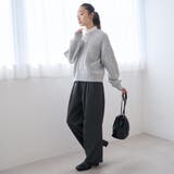 配色メローケーブル編みニットプルオーバー | coen【women】 | 詳細画像13 