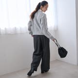 配色メローケーブル編みニットプルオーバー | coen【women】 | 詳細画像14 