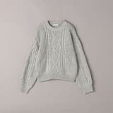 配色メローケーブル編みニットプルオーバー | coen【women】 | 詳細画像30 