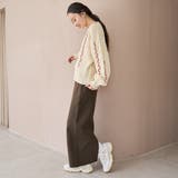 配色メローケーブル編みニットプルオーバー | coen【women】 | 詳細画像6 