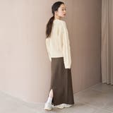 配色メローケーブル編みニットプルオーバー | coen【women】 | 詳細画像7 