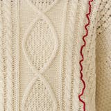 配色メローケーブル編みニットプルオーバー | coen【women】 | 詳細画像8 