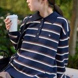 襟付きポロニット | coen【women】 | 詳細画像1