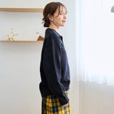 襟付きポロニット | coen【women】 | 詳細画像3