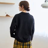 襟付きポロニット | coen【women】 | 詳細画像4