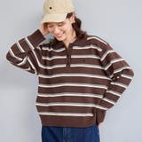 MD.BROWN | 襟付きポロニット | coen【women】