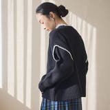 配色ステッチパッチワークニット | coen【women】 | 詳細画像12 