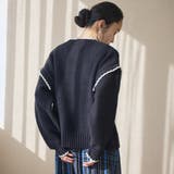 配色ステッチパッチワークニット | coen【women】 | 詳細画像13 
