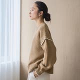 配色ステッチパッチワークニット | coen【women】 | 詳細画像21 