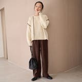 配色ステッチパッチワークニット | coen【women】 | 詳細画像5 