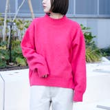 PINK | フラッフィーモックネック ウォッシャブルニット（WEB限定カラーあり） | coen【women】