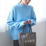 LT.BLUE | フラッフィーモックネック ウォッシャブルニット（WEB限定カラーあり） | coen【women】