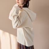 OFF WHITE | フラッフィーフーディ ウォッシャブルニット（WEB限定カラーあり） | coen【women】