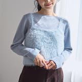 LT.BLUE | 【セットアイテム】ウォッシャブル シャギーニットキャミセット | coen【women】