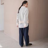 フェザーヤーンロゴジャガードニット | coen【women】 | 詳細画像8 