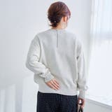 【選べる6色展開 スプリングカラー】袖刺繍 スウェットライクハイゲージニット | coen【women】 | 詳細画像10 