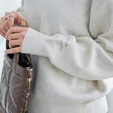 【選べる6色展開 スプリングカラー】袖刺繍 スウェットライクハイゲージニット | coen【women】 | 詳細画像11 