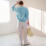 【選べる6色展開 スプリングカラー】袖刺繍 スウェットライクハイゲージニット | coen【women】 | 詳細画像28 