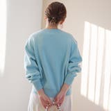 【選べる6色展開 スプリングカラー】袖刺繍 スウェットライクハイゲージニット | coen【women】 | 詳細画像30 