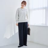 【選べる6色展開 スプリングカラー】袖刺繍 スウェットライクハイゲージニット | coen【women】 | 詳細画像7 