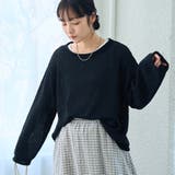 BLACK | ミニブークレニュアンスニット | coen【women】