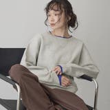 配色デザイン レイヤード風スウェットライクニット【Youtube紹介アイテム】 | coen【women】 | 詳細画像1