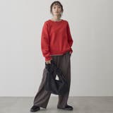 配色デザイン レイヤード風スウェットライクニット【Youtube紹介アイテム】 | coen【women】 | 詳細画像27
