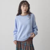配色デザイン レイヤード風スウェットライクニット【Youtube紹介アイテム】 | coen【women】 | 詳細画像35