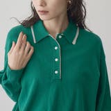 配色デザイン 襟付きポロニット | coen【women】 | 詳細画像23