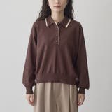 配色デザイン 襟付きポロニット | coen【women】 | 詳細画像24