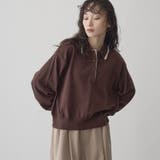 MD.BROWN | 配色デザイン 襟付きポロニット | coen【women】