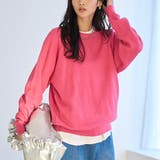 【色で遊ぶハイゲージゆるニット 6色展開 推しカラー】スウェットライクニットプル… | coen【women】 | 詳細画像1