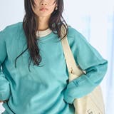 LT.BLUE | 【色で遊ぶハイゲージゆるニット 6色展開 推しカラー】スウェットライクニットプル… | coen【women】