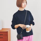 NAVY | マシュマロミラノリブハイネックニット | coen【women】