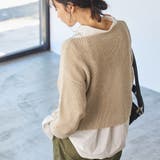 ローゲージ畦ラメボートネックニット | coen【women】 | 詳細画像17 