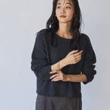 ローゲージ畦ラメボートネックニット | coen【women】 | 詳細画像5 