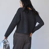 ローゲージ畦ラメボートネックニット | coen【women】 | 詳細画像8 