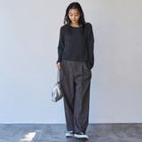 ローゲージ畦ラメボートネックニット | coen【women】 | 詳細画像9 