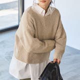 BEIGE | ローゲージ畦ラメボートネックニット | coen【women】