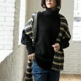 BLACK | 【WEB限定】ミドルゲージタートルネックニット | coen【women】