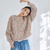 カスリネップヤーンミックスカラーニット | coen【women】 | 詳細画像4