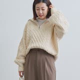 ケーブルハーフジップニット | coen【women】 | 詳細画像16