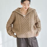 ケーブルハーフジップニット | coen【women】 | 詳細画像2