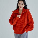 ケーブルハーフジップニット | coen【women】 | 詳細画像24