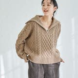 ケーブルハーフジップニット | coen【women】 | 詳細画像3