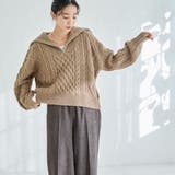 ケーブルハーフジップニット | coen【women】 | 詳細画像4