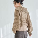 ケーブルハーフジップニット | coen【women】 | 詳細画像7