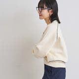 配色ステッチスウェットライクニット | coen【women】 | 詳細画像3