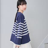 パネルボーダークルーネックニット | coen【women】 | 詳細画像25